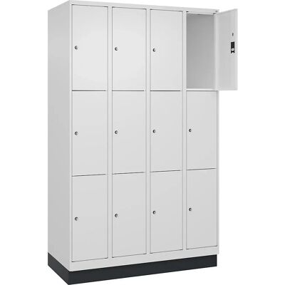 C+P Stahlschrank - 4 Fächer - Weiß - Classic PLUS C+P Stahlschrank - 4 Fächer - Weiß - Classic PLUS