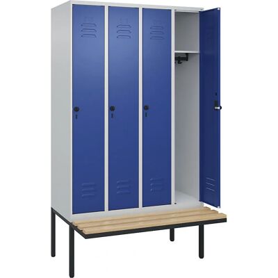 C+P Wäscheschrank Classic PLUS mit Sitzbank - Spind C+P Wäscheschrank Classic PLUS mit Sitzbank - Spind