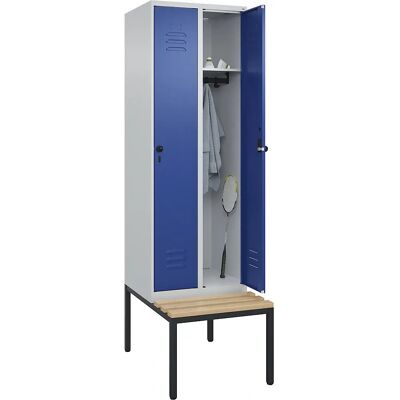 C+P Spind Classic PLUS mit Sitz, 2 Fächer - Spind C+P Spind Classic PLUS mit Sitz, 2 Fächer - Spind