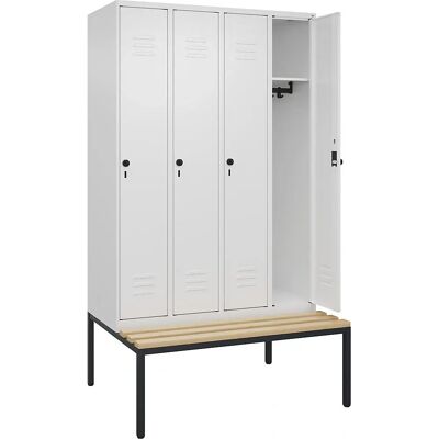 C+P Classic PLUS Schließfach mit Bank - 4 Fächer C+P Classic PLUS Schließfach mit Bank - 4 Fächer