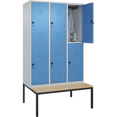 C+P Zweistöckiger Schrank mit Bank - 1200mm - Classic PLUS C+P Zweistöckiger Schrank mit Bank - 1200mm - Classic PLUS