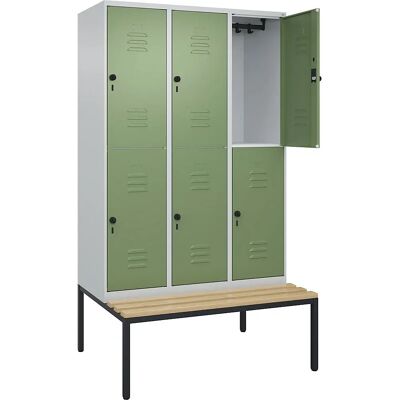 C+P Doppelstock-Schrank mit Bank - Schrank C+P Doppelstock-Schrank mit Bank - Schrank