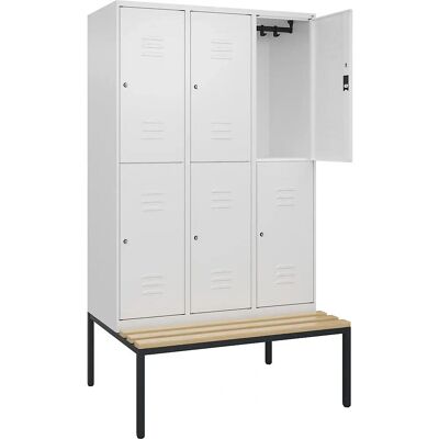 C+P Zweistöckiger Schrank mit Bank - 1200mm - Classic PLUS C+P Zweistöckiger Schrank mit Bank - 1200mm - Classic PLUS