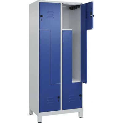 C+P Hellgrau / Enzianblau Schrank - Z Classic PLUS - 4 Fächer C+P Hellgrau / Enzianblau Schrank - Z Classic PLUS - 4 Fächer