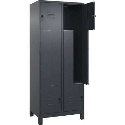 C+P Stahlschrank - 2 Fächer, Grau, 800mm Breite - Classic PLUS C+P Stahlschrank - 2 Fächer, Grau, 800mm Breite - Classic PLUS