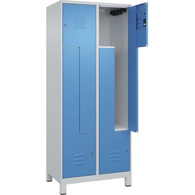 C+P Hellgrau/ Hellblau Z Classic PLUS Schließfach - 2 Fächer C+P Hellgrau/ Hellblau Z Classic PLUS Schließfach - 2 Fächer