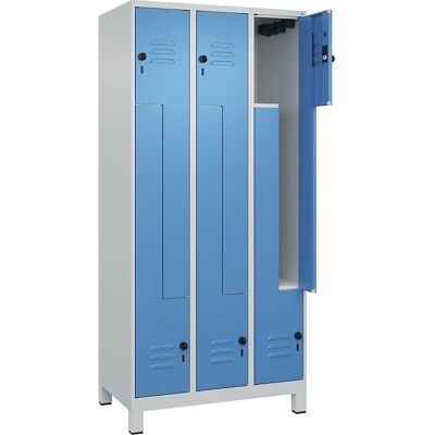 C+P Hellgrau / Hellblau Z Classic PLUS Schließfach - 3 Fächer C+P Hellgrau / Hellblau Z Classic PLUS Schließfach - 3 Fächer