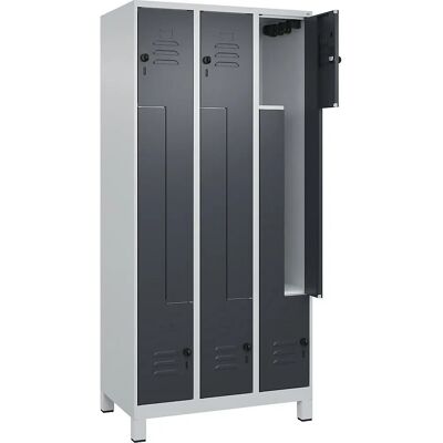 C+P Leichtgraue Stahlschrank - 3 Fächer - Classic Plus C+P Leichtgraue Stahlschrank - 3 Fächer - Classic Plus