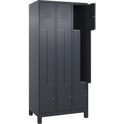 C+P Stahlschrank Z Classic PLUS - 3 Fächer, Grau, 900mm breit C+P Stahlschrank Z Classic PLUS - 3 Fächer, Grau, 900mm breit