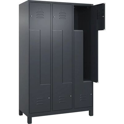C+P Stahlschrank - 3 Fächer, Grau, 1200mm breit C+P Stahlschrank - 3 Fächer, Grau, 1200mm breit