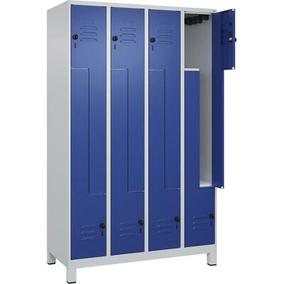 C+P Stahl Schließfach - Z Classic PLUS, 4 Fächer, Hellgrau/Blau C+P Stahl Schließfach - Z Classic PLUS, 4 Fächer, Hellgrau/Blau