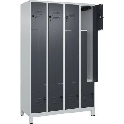 C+P Stahlspeicher Schrank - 4 Fächer - Hellgrau C+P Stahlspeicher Schrank - 4 Fächer - Hellgrau