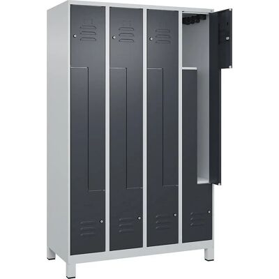 C+P Leichtgraue Stahlschrank - 4 Fächer - Classic PLUS C+P Leichtgraue Stahlschrank - 4 Fächer - Classic PLUS