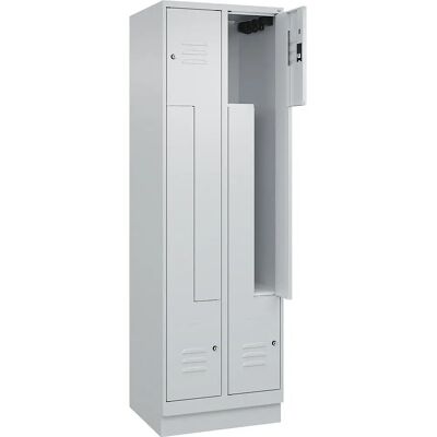 C+P Hellgrauer Stahlschrank - Z Classic PLUS - 2 Fächer C+P Hellgrauer Stahlschrank - Z Classic PLUS - 2 Fächer