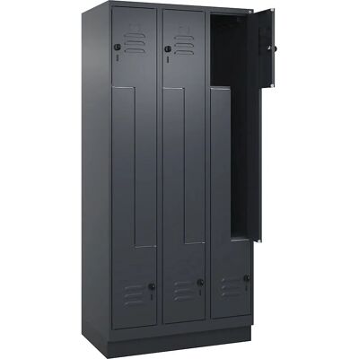 C+P Stahlschrank mit 3 Fächern - Grau - Classic Plus C+P Stahlschrank mit 3 Fächern - Grau - Classic Plus