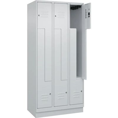 C+P Hellgraue Z Classic PLUS Schließfach - 3 Fächer C+P Hellgraue Z Classic PLUS Schließfach - 3 Fächer
