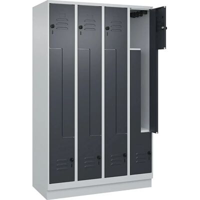 C+P Hellgrau Z Classic PLUS Schließfach - 4 Fächer C+P Hellgrau Z Classic PLUS Schließfach - 4 Fächer