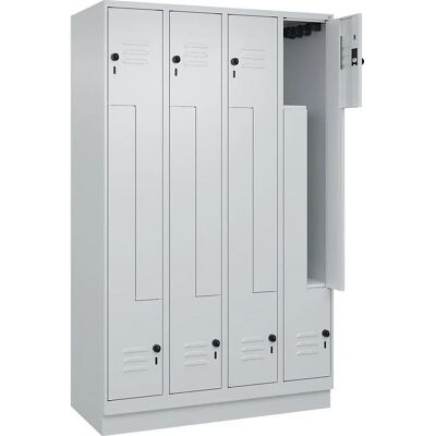 C+P Schließfach - Z Classic PLUS 4 Fächer - Hellgrau C+P Schließfach - Z Classic PLUS 4 Fächer - Hellgrau