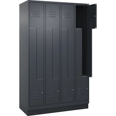 C+P Stahlschrank - 4 Fächer, Grau, 1200 mm breit - Schrank C+P Stahlschrank - 4 Fächer, Grau, 1200 mm breit - Schrank