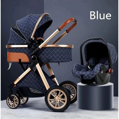 TPFLiving - Kombi-Kinderwagen 3in1 Set - Blau - Stroller TPFLiving - Kombi-Kinderwagen 3in1 Set - Blau - Stroller