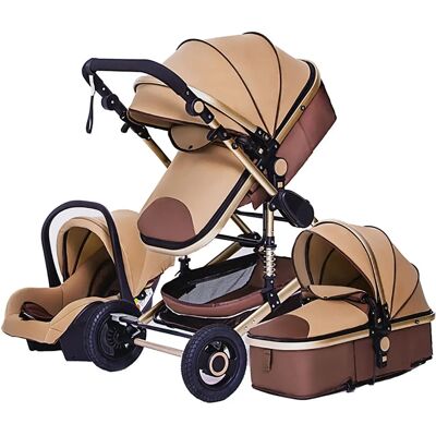 TPFLiving - Modell 2 Stoff - Khaki - 3in1 - Stroller TPFLiving - Modell 2 Stoff - Khaki - 3in1 - Stroller