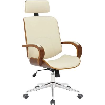 TPFLiving Daytona - Walnuss Creme PU-Leder - Chair TPFLiving Daytona - Walnuss Creme PU-Leder - Chair