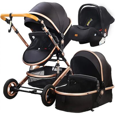 TPFLiving - Lux 7 Stoff - Hellgrün - 3-in-1 stroller TPFLiving - Lux 7 Stoff - Hellgrün - 3-in-1 stroller