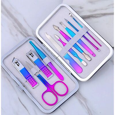 TPFBeauty - 10-piece - Kunstleder - Bunt - Maniküre Set TPFBeauty - 10-piece - Kunstleder - Bunt - Maniküre Set