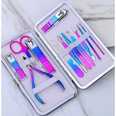 TPFBeauty - Leder - 12-teilig Multicolor - Maniküre-Set TPFBeauty - Leder - 12-teilig Multicolor - Maniküre-Set