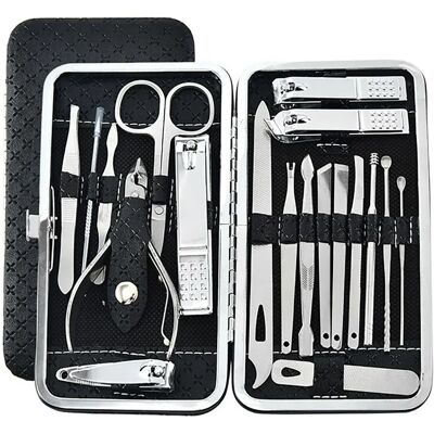 TPFBeauty - 19-piece Leather Set - Lederetui TPFBeauty - 19-piece Leather Set - Lederetui