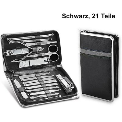 TPFBeauty - 21-teilig - Kunstleder-Etui - 21-teilig - Maniküre-Set TPFBeauty - 21-teilig - Kunstleder-Etui - 21-teilig - Maniküre-Set
