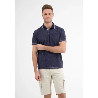 LERROS Klassisches Marineblau Poloshirt mit Finelinerstreifen - Shirts LERROS Klassisches Marineblau Poloshirt mit Finelinerstreifen - Shirts