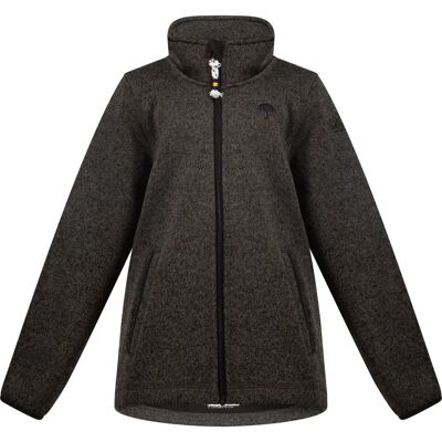 Schmuddelwedda Mädchen Strickfleecejacke grau melange 7A - Fleece Jacket Schmuddelwedda Mädchen Strickfleecejacke grau melange 7A - Fleece Jacket