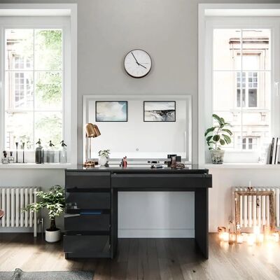 Vicco Sherry Antracit LED Schminktisch Vicco Sherry Antracit LED Schminktisch