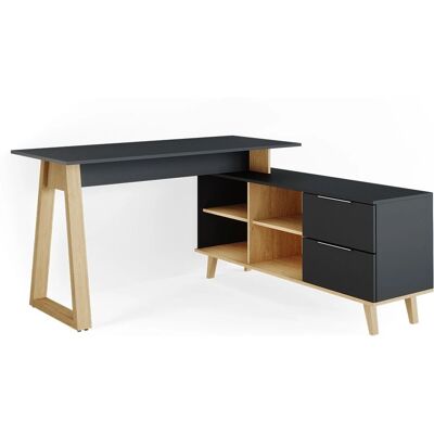 Vicco - Escritorio Nautica, Antracita, 138x60cm, XXL Vicco - Escritorio Nautica, Antracita, 138x60cm, XXL