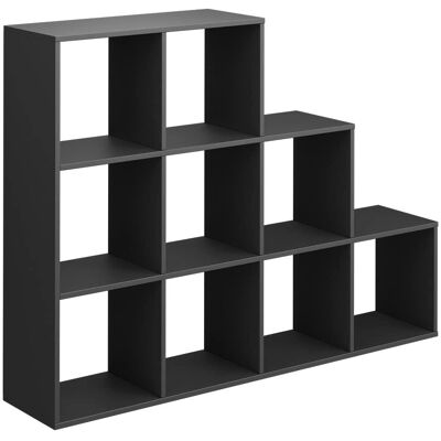 Vicco Modelo 142.4x107.8cm Antracita Estantería de Escalera - Estantería Vicco Modelo 142.4x107.8cm Antracita Estantería de Escalera - Estantería