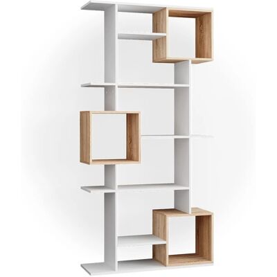 Vicco - Diviseur de pièces Cube Blanc 9 Étagères - Publicité Vicco - Diviseur de pièces Cube Blanc 9 Étagères - Publicité