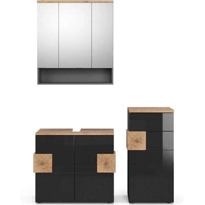 Conjunto de Muebles de Baño Vicco Eden - Diseño Moderno sin Manijas Conjunto de Muebles de Baño Vicco Eden - Diseño Moderno sin Manijas