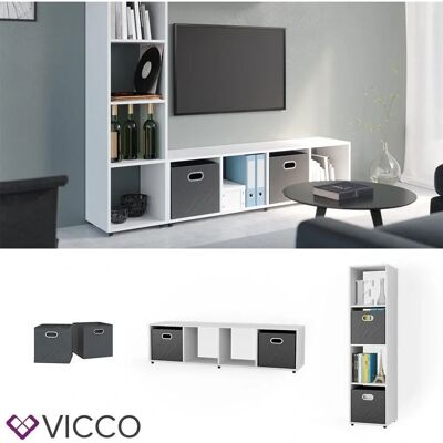 Vicco Modelo Ludus Separador de ambientes - Estantería resistente a arañazos Vicco Modelo Ludus Separador de ambientes - Estantería resistente a arañazos
