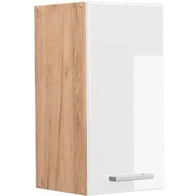 Vicco Armoire murale R-Line Blanc brillant / Chêne doré - Rangement cuisine - Publicité Vicco Armoire murale R-Line Blanc brillant / Chêne doré - Rangement cuisine - Publicité