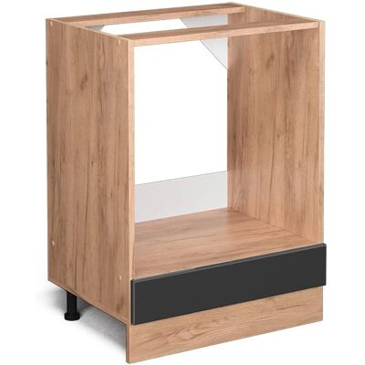 Armoire pour four encastré Vicco R-Line, Gris anthracite brillant - Publicité Armoire pour four encastré Vicco R-Line, Gris anthracite brillant - Publicité