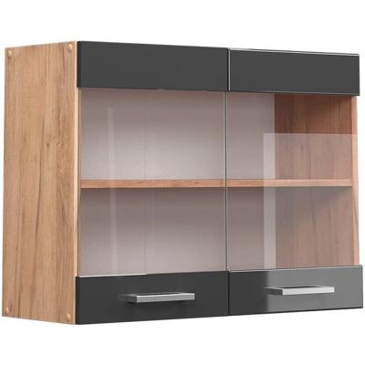 Vicco Modell R-Line Glasküchenschrank - Anthrazit Vicco Modell R-Line Glasküchenschrank - Anthrazit