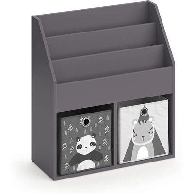Estantería infantil Luigi Gris de Vicco - Organizador de almacenaje Estantería infantil Luigi Gris de Vicco - Organizador de almacenaje