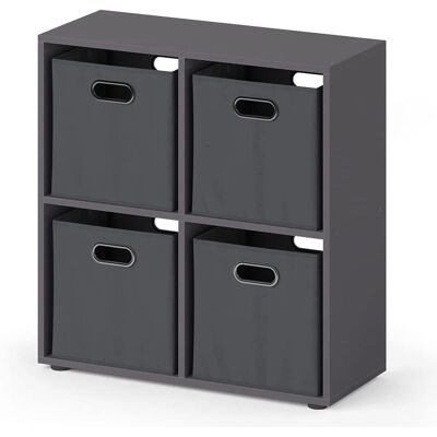 Vicco - Separador de ambientes modular cúbico con cajas plegables - Divisor de espacios Vicco - Separador de ambientes modular cúbico con cajas plegables - Divisor de espacios