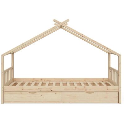 Vitalispa - Cama infantil en forma de casa con cajones - Cama infantil Vitalispa - Cama infantil en forma de casa con cajones - Cama infantil