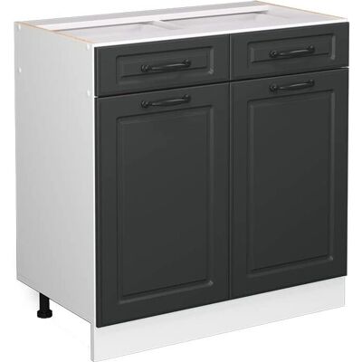Vicco - Meuble bas de cuisine R-Line - 80cm - Anthracite - Publicité Vicco - Meuble bas de cuisine R-Line - 80cm - Anthracite - Publicité