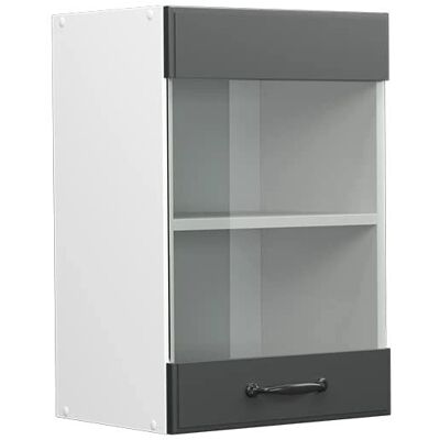 Vicco Armario de Pared - 40cm, Antracita, Estilo Rústico - Mueble de Cocina Vicco Armario de Pared - 40cm, Antracita, Estilo Rústico - Mueble de Cocina