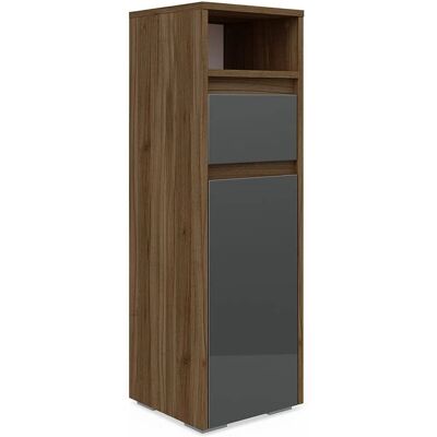 Vicco Majest Badezimmer Schrank - Anthrazit Hochglanz, 30x96cm Vicco Majest Badezimmer Schrank - Anthrazit Hochglanz, 30x96cm
