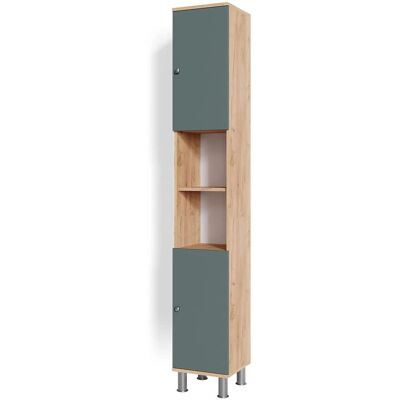 Armoire de bain Vicco Fynn - Doré/Vert - 30x190cm - Publicité Armoire de bain Vicco Fynn - Doré/Vert - 30x190cm - Publicité