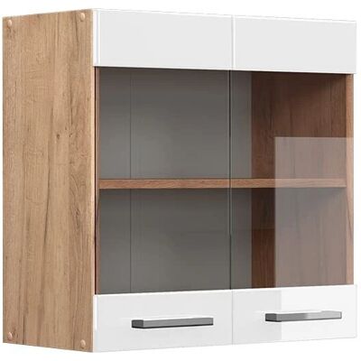 Vicco Armoire de Cuisine en Verre Blanc Brillant - R-Line - 60cm - Publicité Vicco Armoire de Cuisine en Verre Blanc Brillant - R-Line - 60cm - Publicité